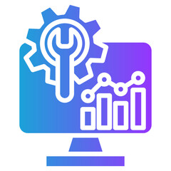 Productivity Tools glyph gradient icon