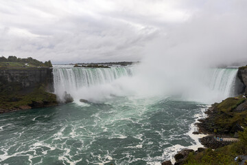 Niagara Falls in Ontario, Canada. Horseshoe falls