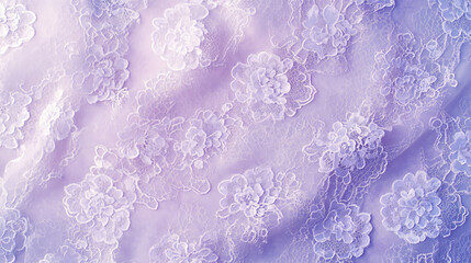 Naklejka premium Seamless Lavender Lace Texture Featuring Intricate Floral Motifs