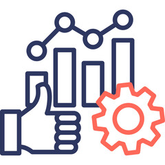 Operational Excellence line color icon