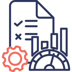Efficiency Metrics line color icon