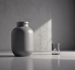 Subtle shadowing on gray, diffused lighting enhances product detail,  marketing,  simple,  contemporary