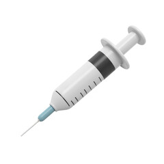 3d cartoon icon of a Medical Syringe
