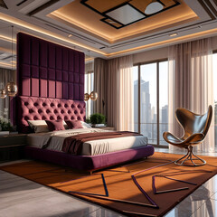 interior luxury apartment comfortable bedroom-3