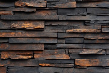 Rustic Dark Wood Paneling: A Textured, Earthy Wall Covering