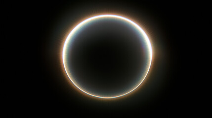 circular halo of soft light fading into darkness