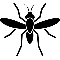 Creative Gnat Icon Vector Illustration