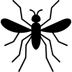Creative Gnat Icon Vector Illustration