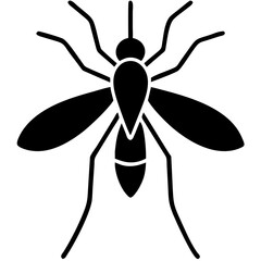 Creative Gnat Icon Vector Illustration