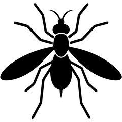 Creative Gnat Icon Vector Illustration