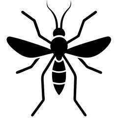 Creative Gnat Icon Vector Illustration