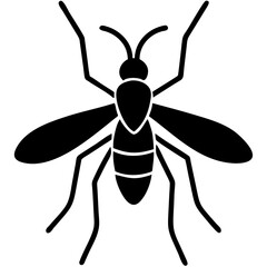 Creative Gnat Icon Vector Illustration