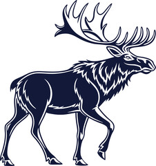 vector image of a deer