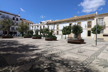 Naklejka premium Place Saint Augustin, Plaza de San Agustin, ville de Cordoba, région d'Andalousie, Espagne