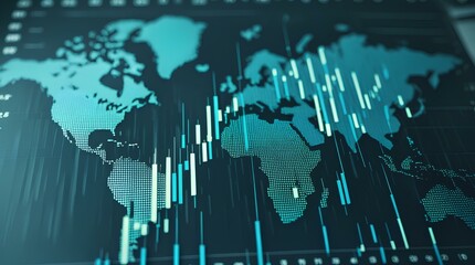 Financial world map business 