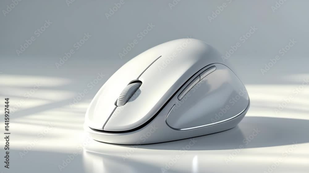 Poster computer mouse isolated on a background with a clipping path.