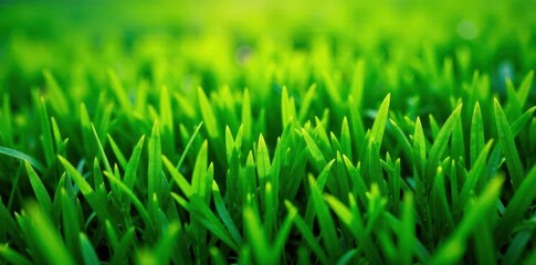 Fototapeta premium High-resolution image of artificial grass texture , green background, macro