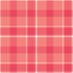 Dusty salmon pink Tartan patterns fabric texture. Traditional Highland white Seamless Tartan