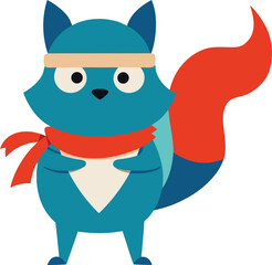 Obraz premium funny cartoon cat