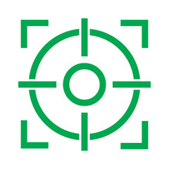 Target icons set. Goal symbol collection. Simple target with arrow. Darts icon. Hitting the bullseye icon line and flat style