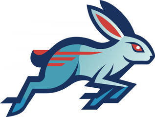 Obraz premium vector illustration of a cartoon rabbit