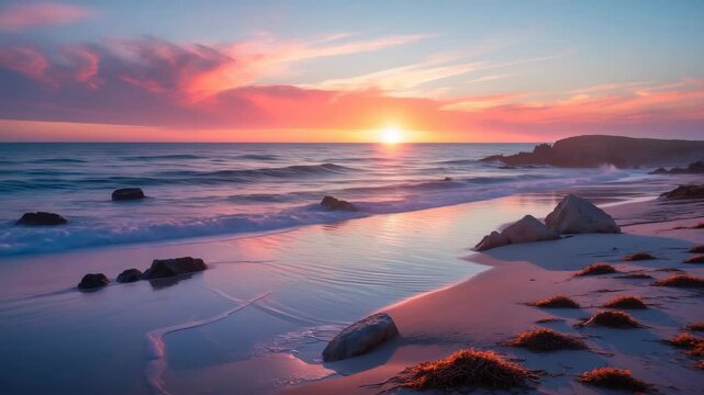 Stunning Sun Dog Beach Scene