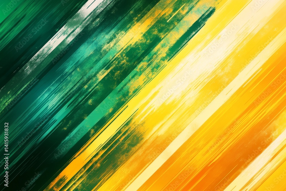 Poster the image in question is a green and yellow gradient with a diagonal abstract design