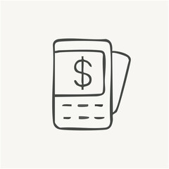 vector illustration of elements with finance symbols	
