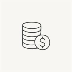 vector illustration of elements with finance symbols	
