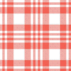 Smoky white Tartan patterns fabric texture. Traditional Smoky coral Seamless Tartan