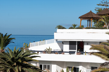 Hotel, resorts on South of Tenerife near Costa Adeje and Playa de las Americas, Canary islands,...