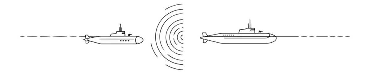 submarine sonar detection vector