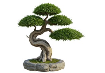 Bonsai tree isolated on white background