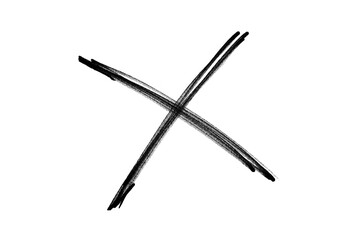 Red cross sign on transparent background, Black cross marker png. Black cross marker isolated on white background. hand-drawn black cross marker.	