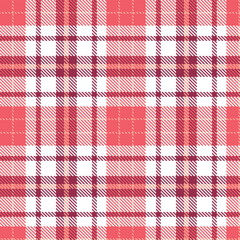 Plaid pattern seamless. Pastel white & Iridescent light burgundy Tartan Fabric Design. 