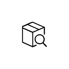 vector illustration of elements with package symbols	

