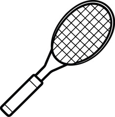 Tennis bat silhouette vector designs 7