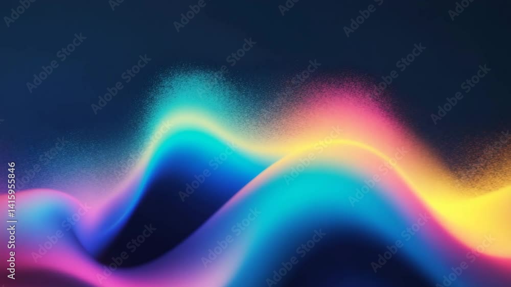 Poster abstract gradient blurred pattern with colorful realistic grain noise effect background for art prod