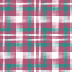 Cool light burgundy Seamless Tartan with Cool white accents Fabric Design