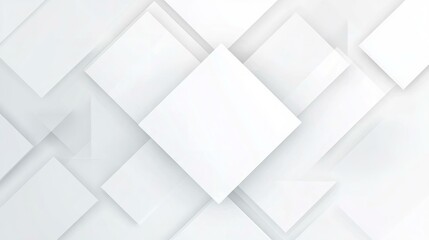 Obraz premium Abstract white background with texture pattern layered geometric triangle shapes white and grey glossy squares abstract tech banner design. Graphic design element stripes concept for web flyer