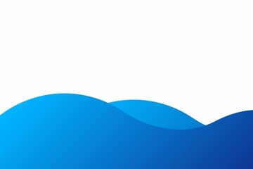Fototapeta premium Water waves, sea water waves on white background, abstract blue background