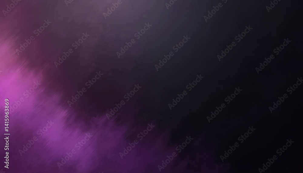 Aufkleber abstract design features gradient color transition from vibrant purple to deep black. textured blurr