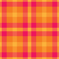 Plaid pattern seamless. Rich butterscotch & Rich pink red Tartan Fabric Design. 