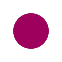 Dark Pink Circle On Isolated White. Pink ball icon png.