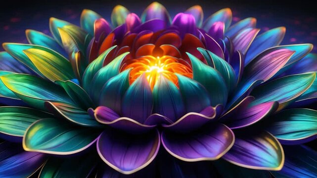 Close-up view of a vibrant chrysanthemum bloom.