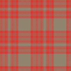 Smoky dark salmon Tartan patterns fabric texture. Traditional Vivid scarlet Seamless Tartan