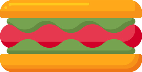 hot dog illustration on a white background     