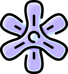 hyacinth illustration on a white background     