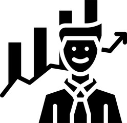 investor illustration on a white background    