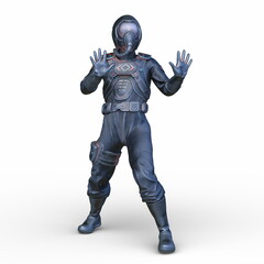 サイバーマン　3DCGレンダリング